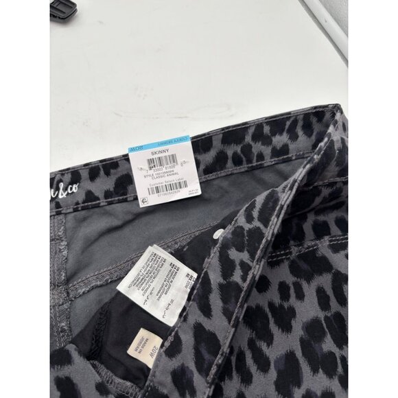 Style & Co Plus Size Curvy Animal-Print Skinny Jeans, Gray Animal Print,  20W - Picture 7 of 11